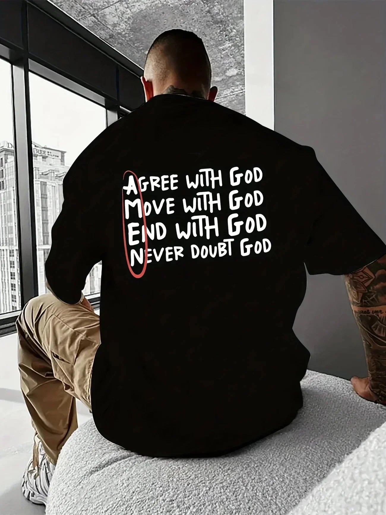 Christian God Printed T-shirts for Men High Quality 100% Cotton O-neck Short Sleeve Tops Spring Summer Daily Casual Fashion Tees