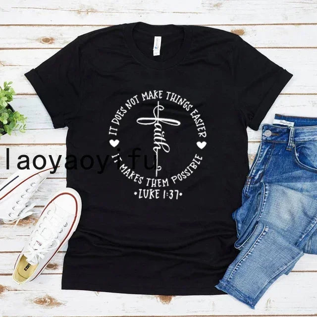 Waymaker Women T Shirt Christian Tees Religious Faith T-shirt Jesus Clothing Unisex Graphic T Shirts Summer Short Sleeve Tops - Abide & Adorn Treasures