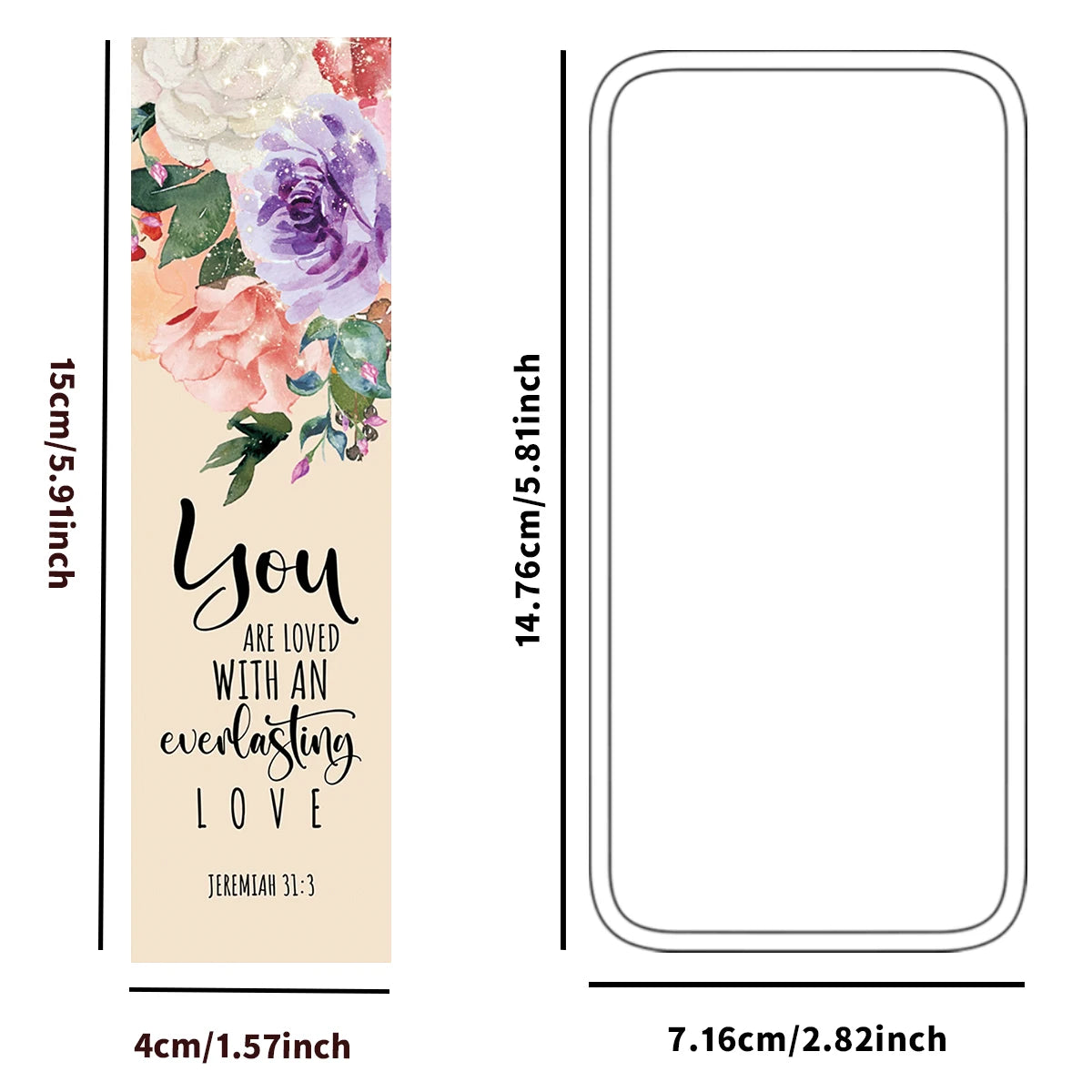 30pcs Flora Inspirational Bible Bookmarks,Scripture Verses Cards Christian Gift,Bible Study Supplies,Prayer Journal Accessories