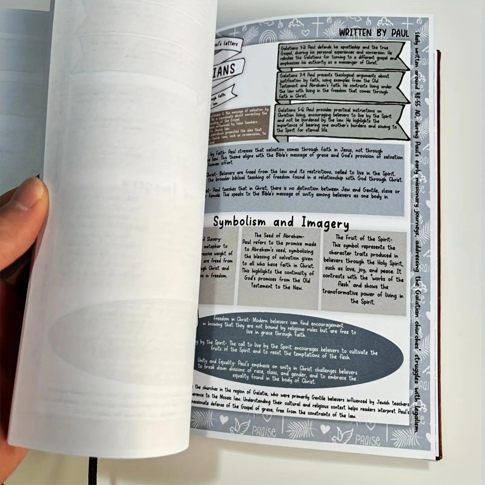 new 66-Page Bible Study Guide Daily Devotional Journal A Yearlong Bible Study Plan for Women Scripture Quotes Religious Notebook