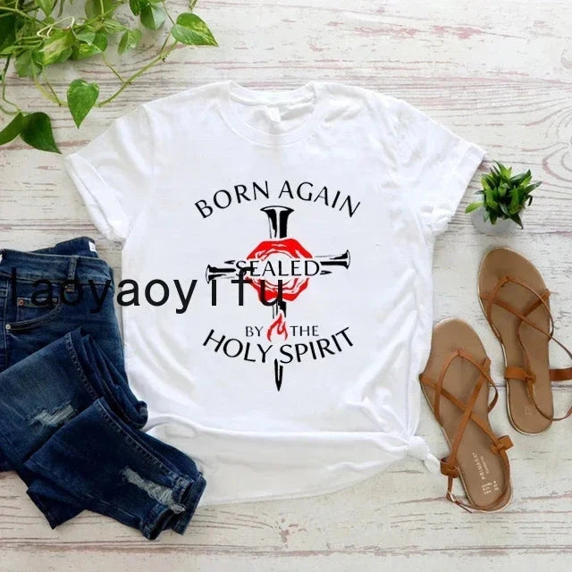 Waymaker Women T Shirt Christian Tees Religious Faith T-shirt Jesus Clothing Unisex Graphic T Shirts Summer Short Sleeve Tops Abide & Adorn Treasures