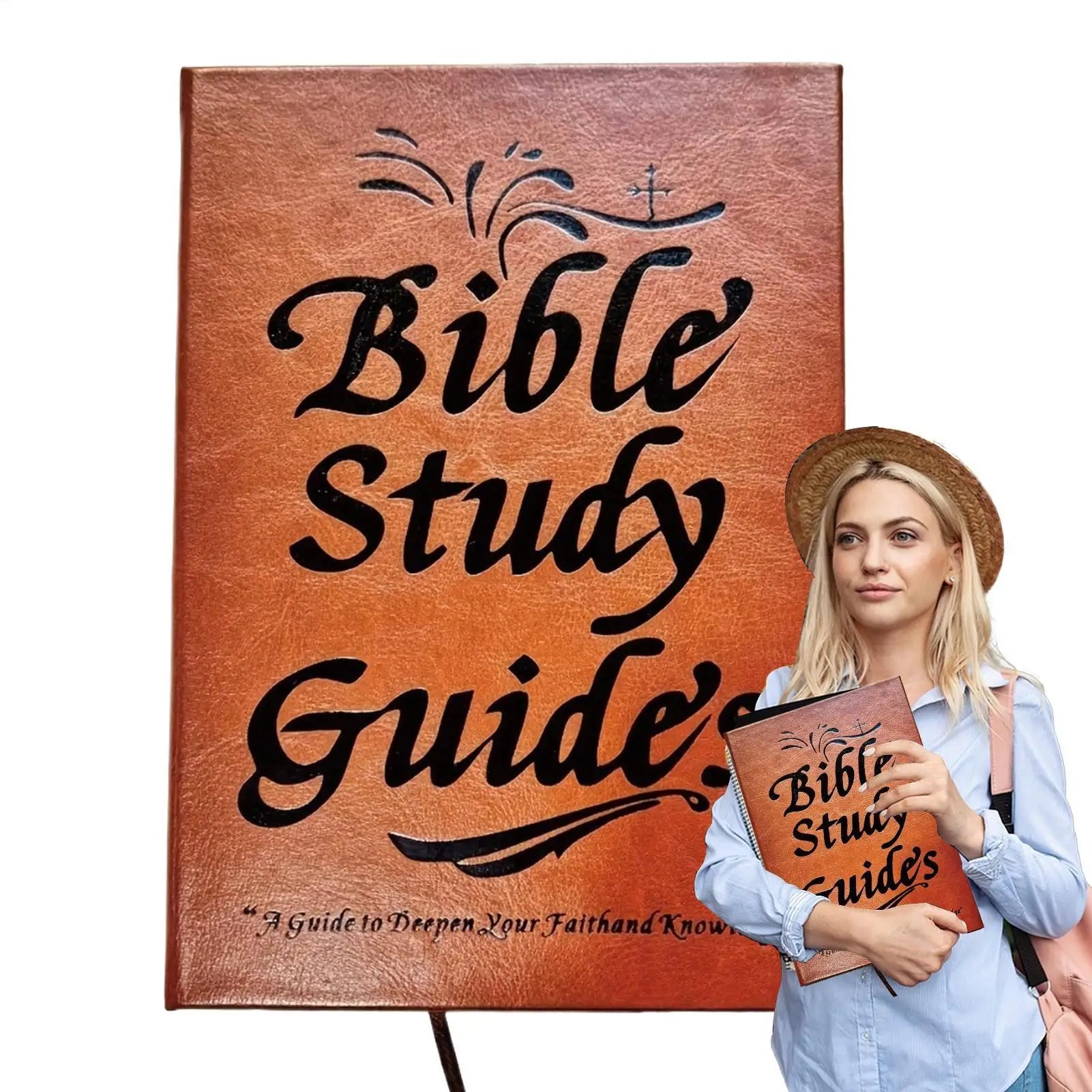new 66-Page Bible Study Guide Daily Devotional Journal A Yearlong Bible Study Plan for Women Scripture Quotes Religious Notebook