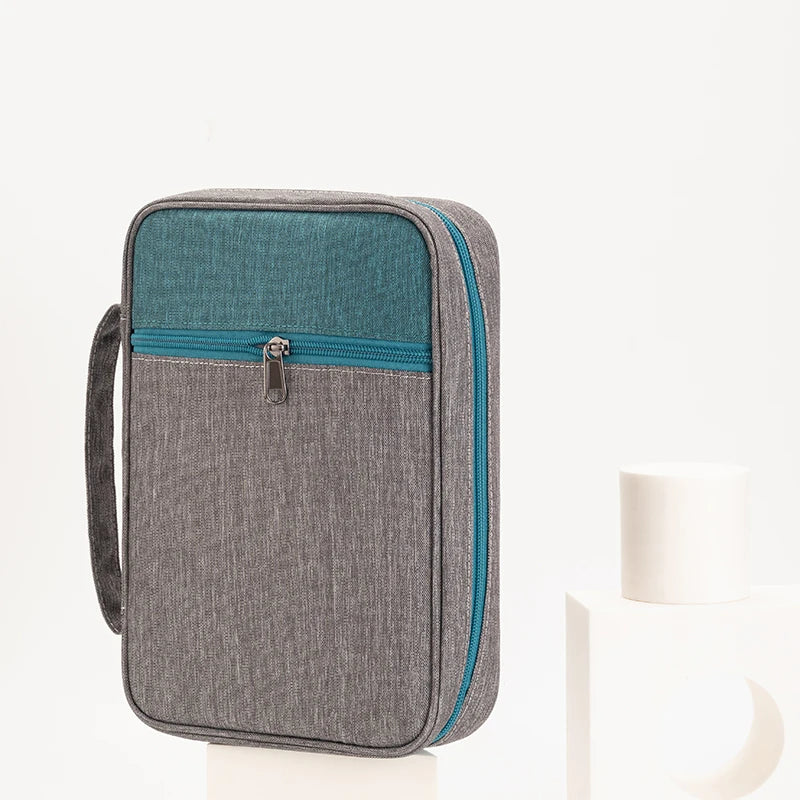 Bible Cover, Carrying Book Case Church Bag Bible Protective with Handle and Zippered Pocket, Gift for Mother Lady Women Men